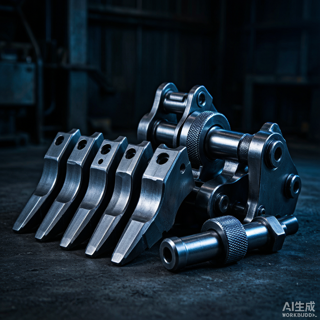 Construction machinery replacement undercarriage and bucket parts